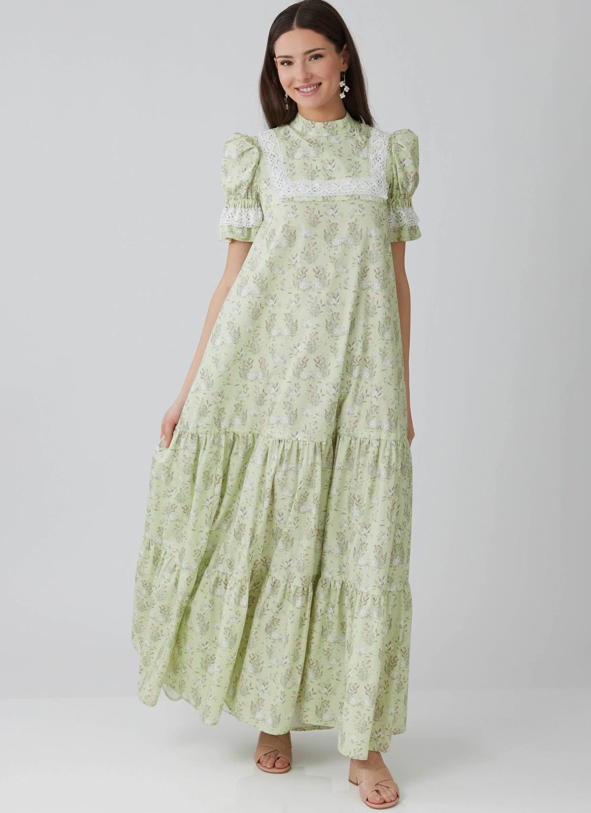 McCall's Sewing Pattern M8652 Misses' High Yoke Dress in Two Lengths by Laura Ashley