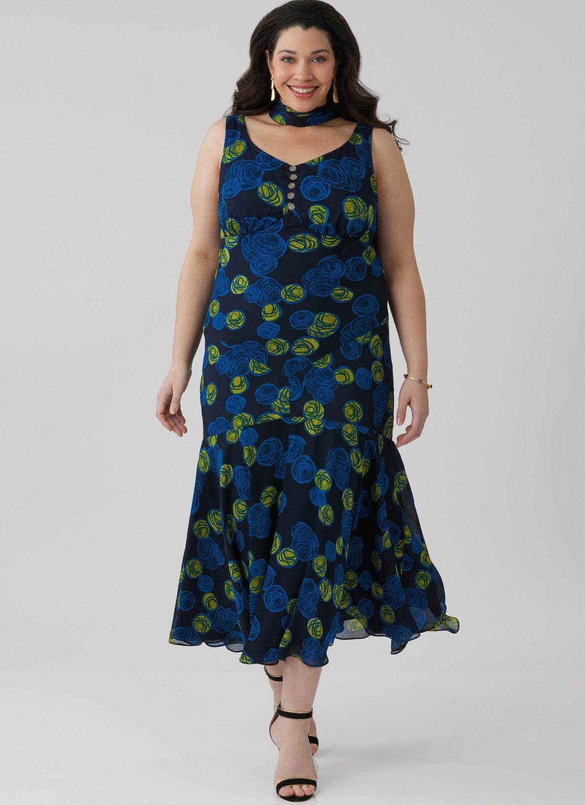 McCall's Sewing Pattern M8654 Misses' and Women's Maxi Dress with Scarf