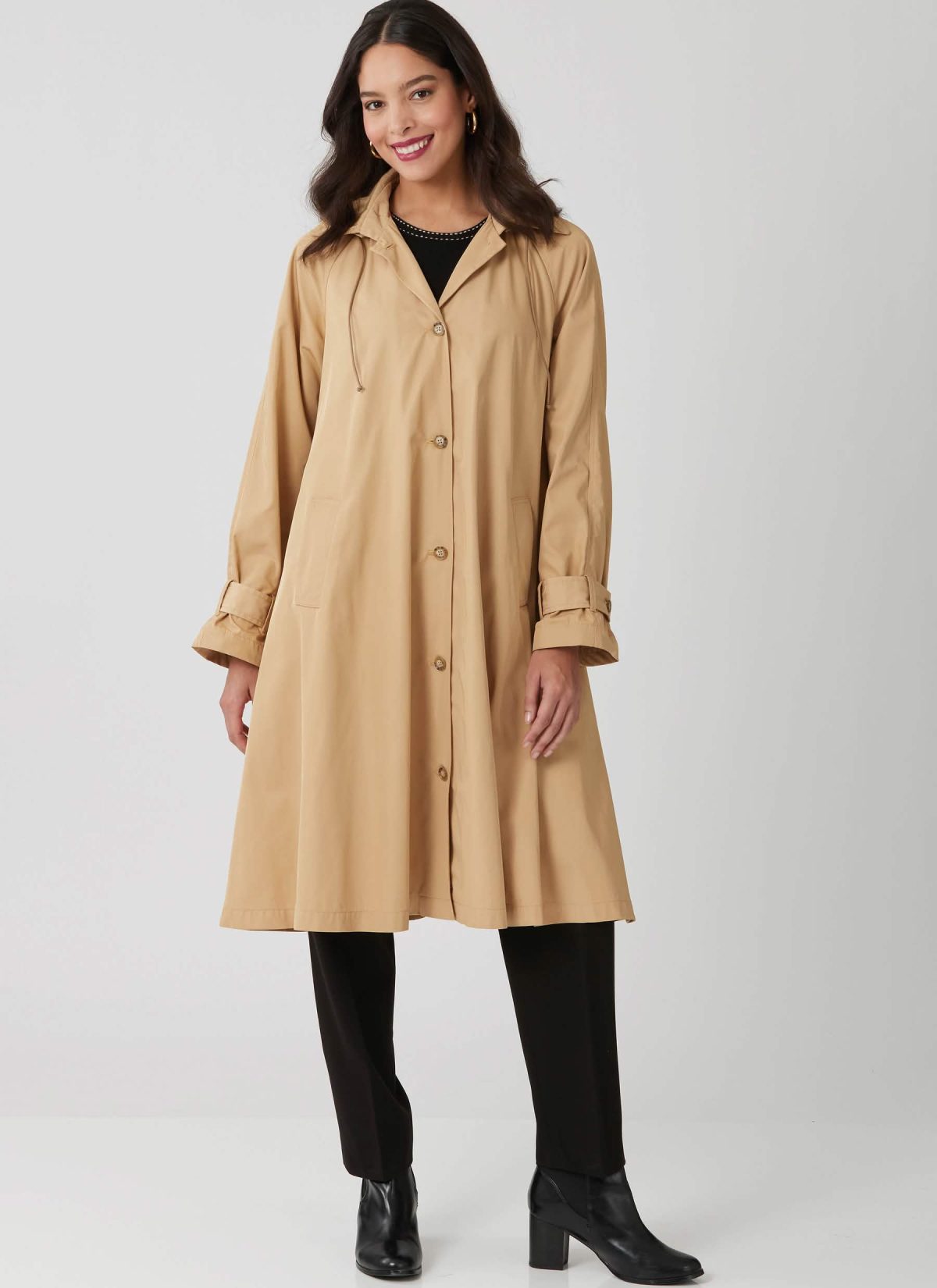 McCall's Sewing Pattern M8655 Misses' Trench Coat in Three Lengths with Optional Hood