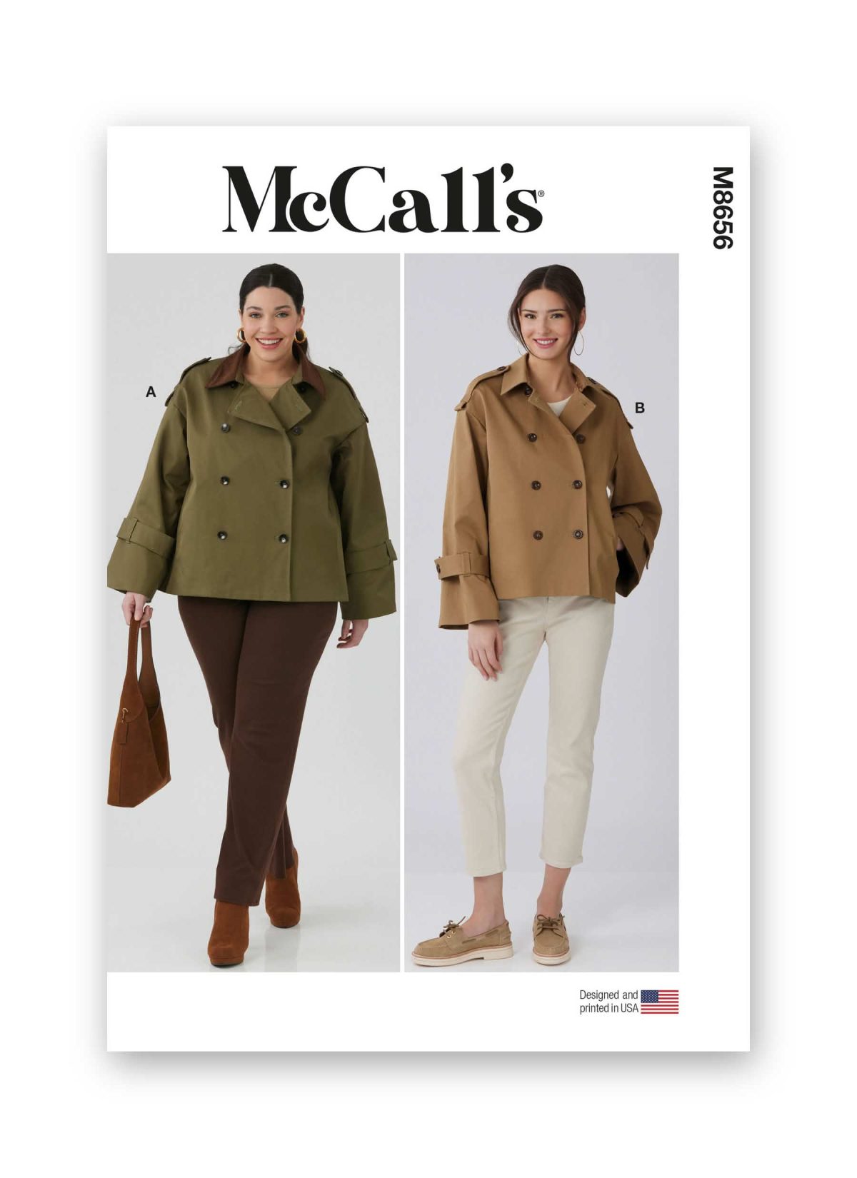 McCall's Sewing Pattern M8656 Misses' and Women's Trench Jacket