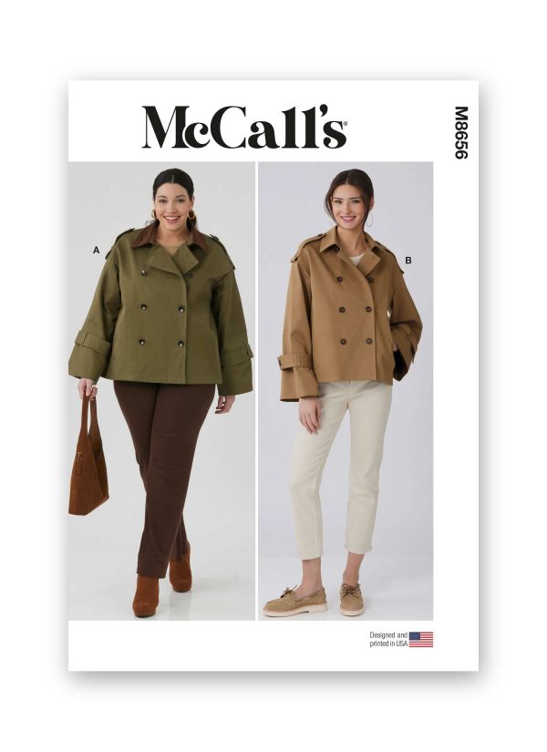 McCall's Sewing Pattern M8656 Misses' and Women's Trench Jacket