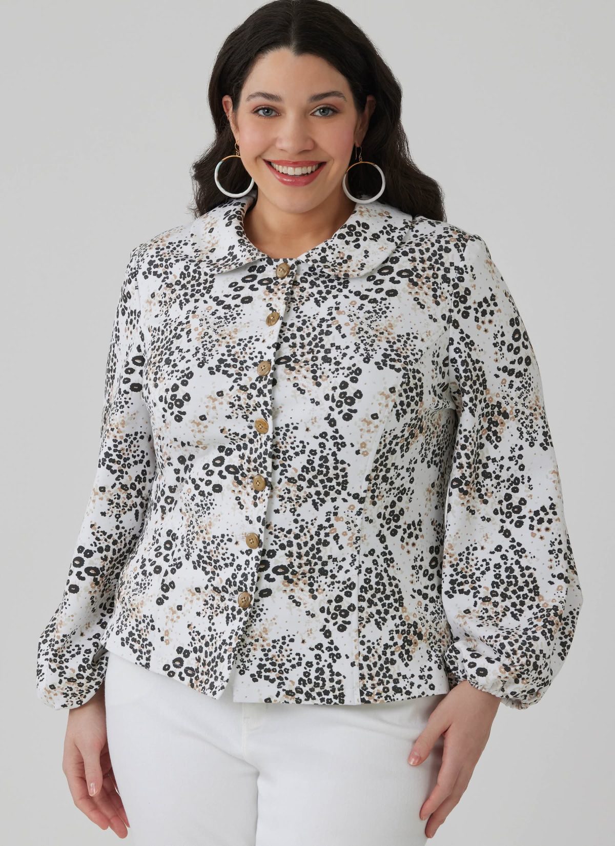 McCall's Sewing Pattern M8657 Misses' and Women's Peter Pan Collar Knit Top with Sleeve Variations