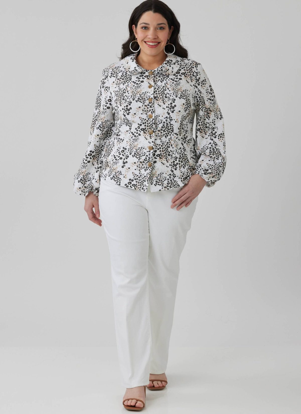 McCall's Sewing Pattern M8657 Misses' and Women's Peter Pan Collar Knit Top with Sleeve Variations