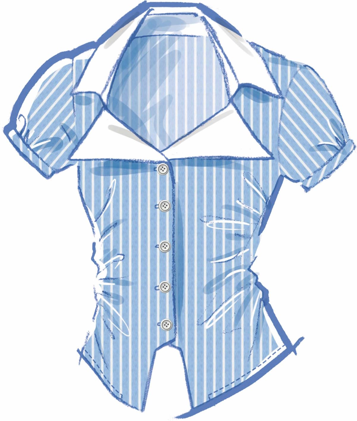 McCall's Sewing Pattern M8658 Misses' Woven Top with Sleeve Variations