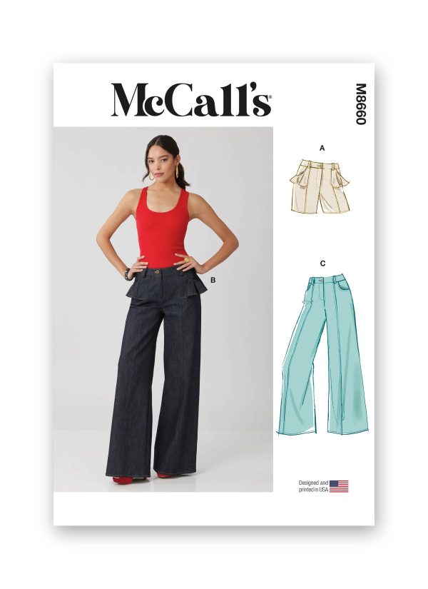McCall's Sewing Pattern M8660 Misses' Shorts and Jeans