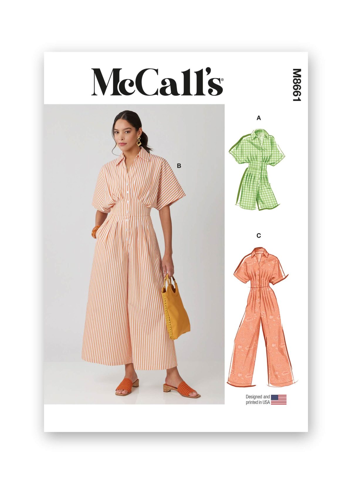 McCall's Sewing Pattern M8661 Misses' Jumpsuit in Three Lengths
