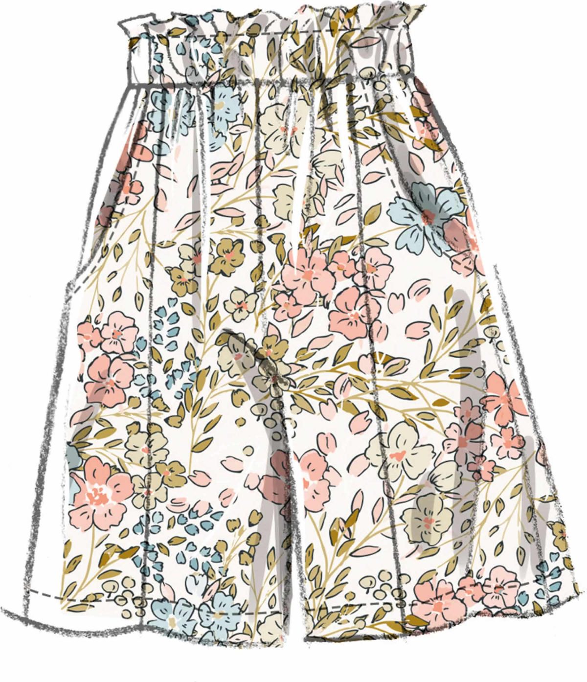 McCall's Sewing Pattern M8663 Misses' Lounge Top, Shorts and Trousers