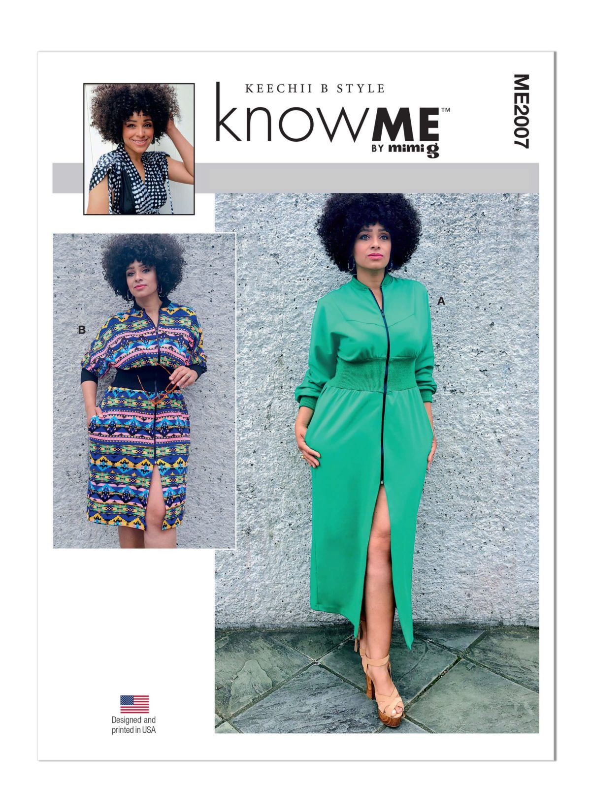 Know Me Sewing Pattern ME2007 Misses' Knit Dresses by Keechii B Style
