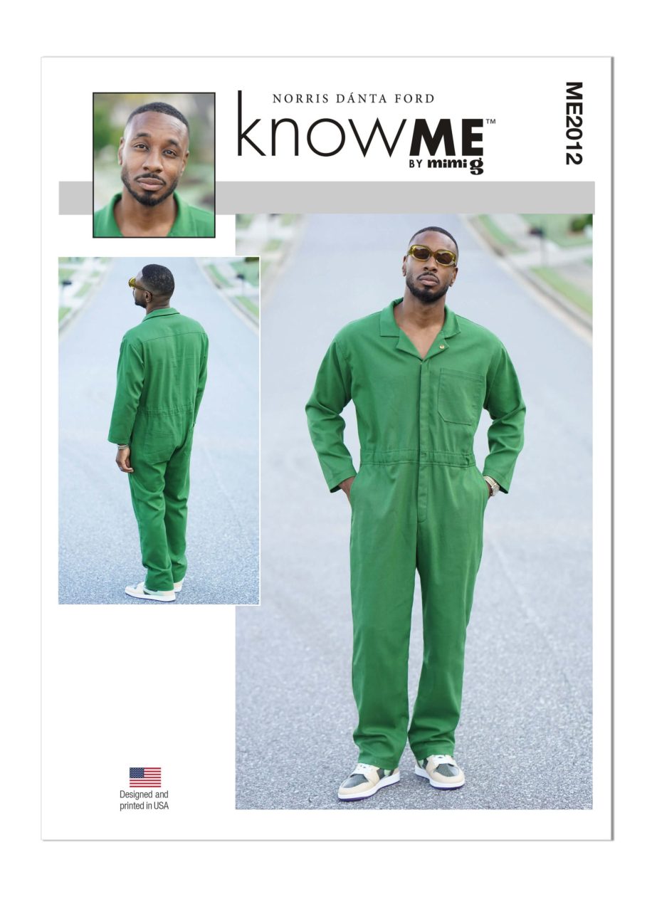 Know Me Sewing Pattern ME2012 Men's Jumpsuit by Norris Dánta Ford