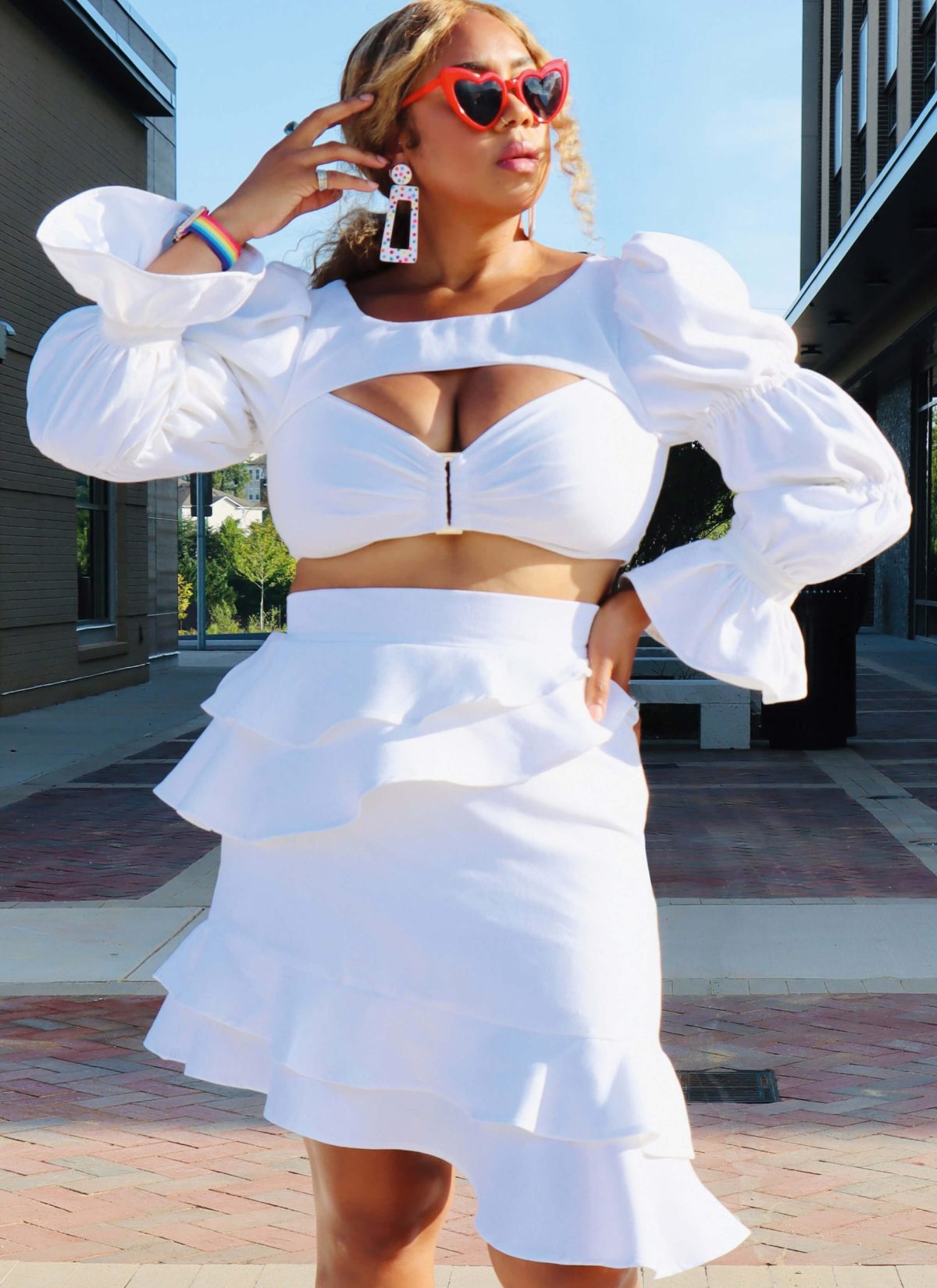 Know Me Sewing Pattern ME2022 Misses' Top and Skirt by The Corny Rainbow