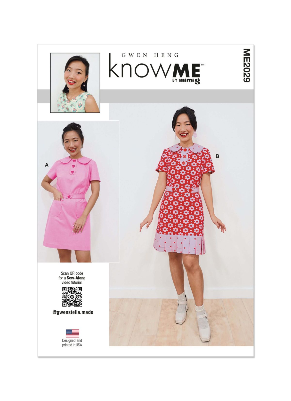 Know Me Sewing Pattern ME2029 Misses' Dresses