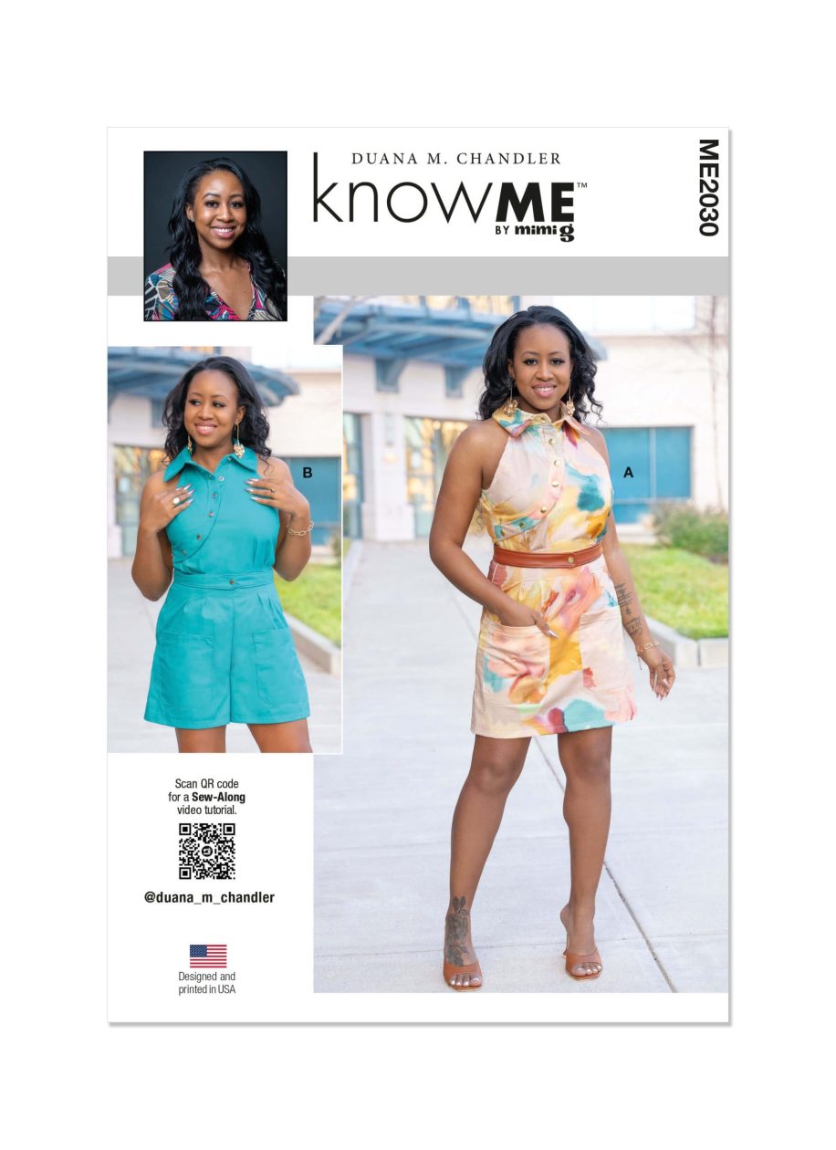 Know Me Sewing Pattern ME2030 Misses' Dress and Romper