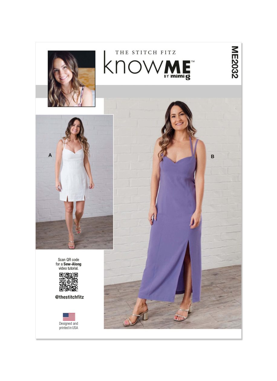 Know Me Sewing Pattern ME2032 Misses' Dress in Two Lengths