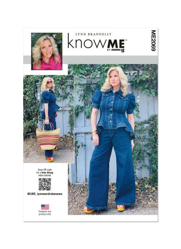 Know Me Sewing Pattern ME2069 Misses' Top and Trousers by Lynn Brannelly