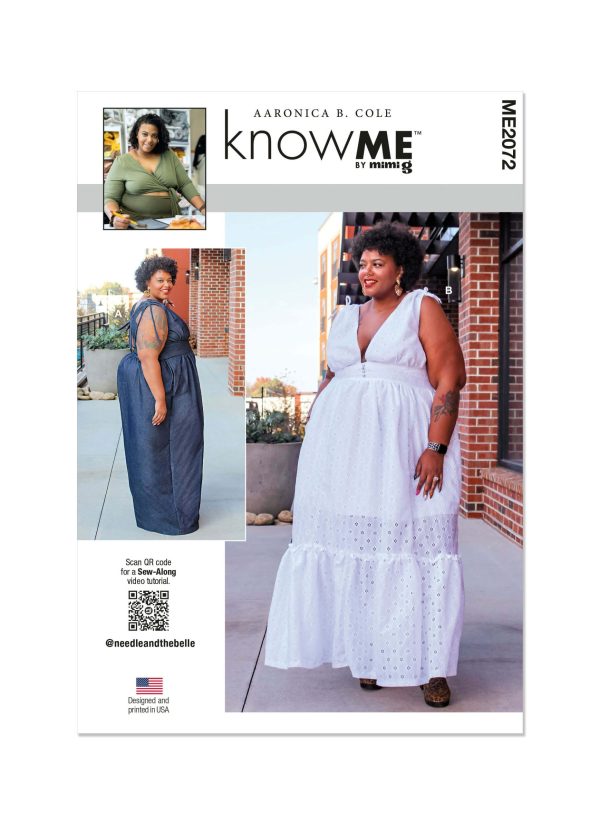 Know Me Sewing Pattern ME2072 Misses' and Women's Jumpsuit and Dress by Aaronica B. Cole