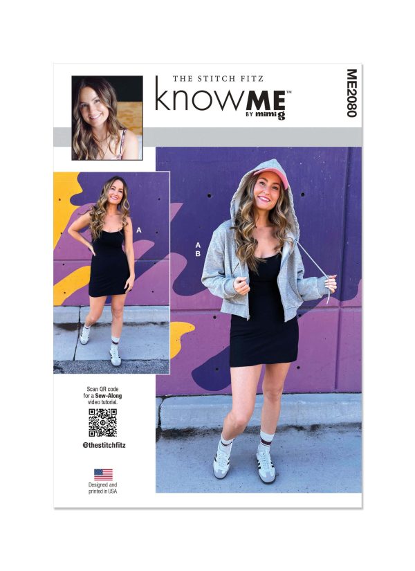 Know Me Sewing Pattern ME2080 Misses' Dress and Hoodie by The Stitch Fitz