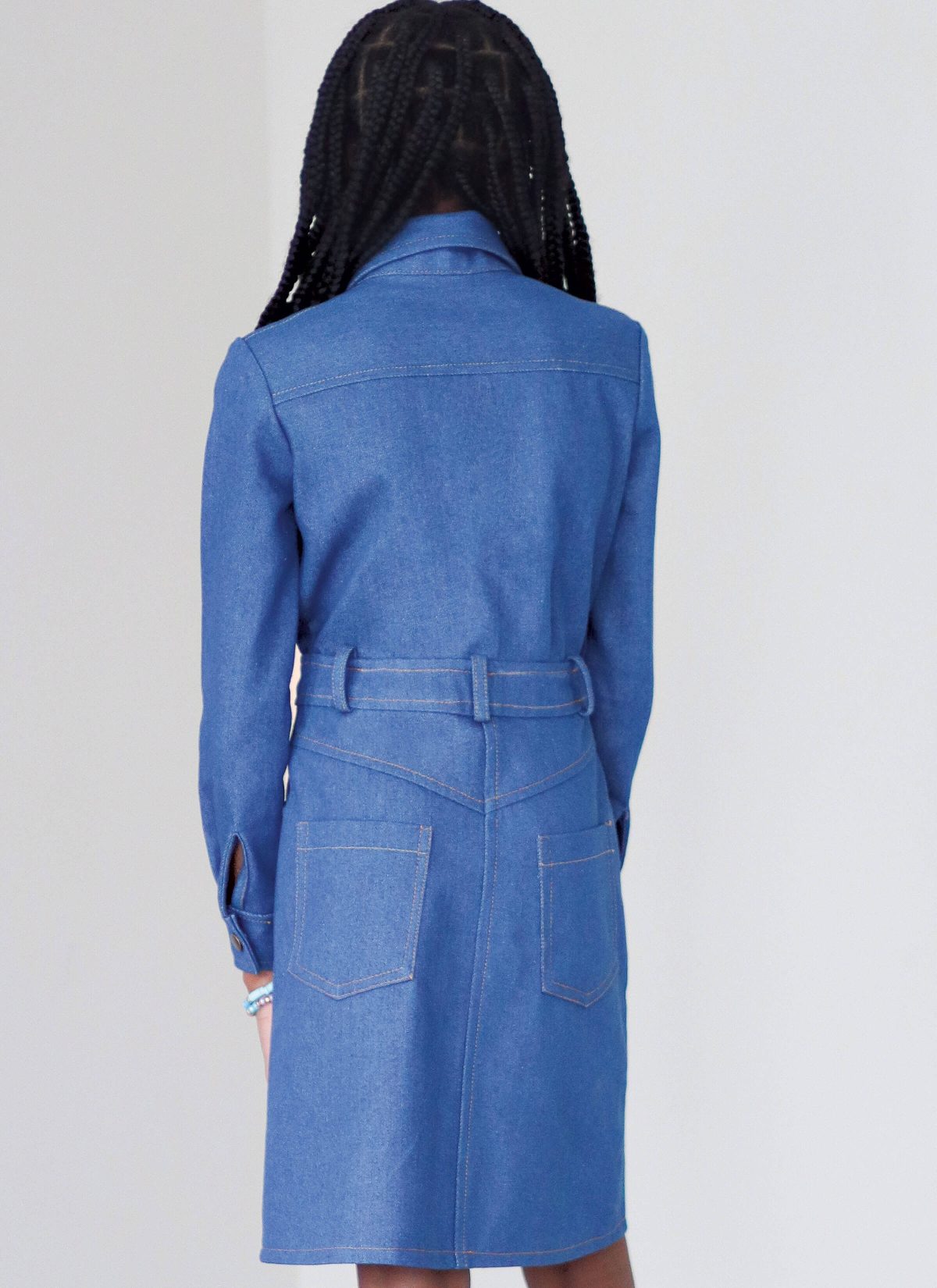 Know Me Sewing Pattern ME2133 Girl's and Misses' Denim Dress by Brittany J. Jones