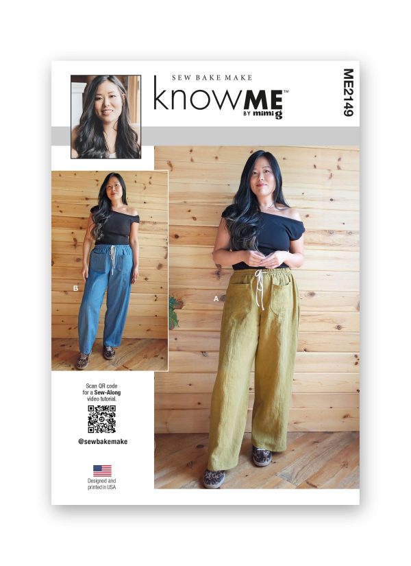 Know Me Sewing Pattern ME2149 Misses' Trousers by Sew Bake Make