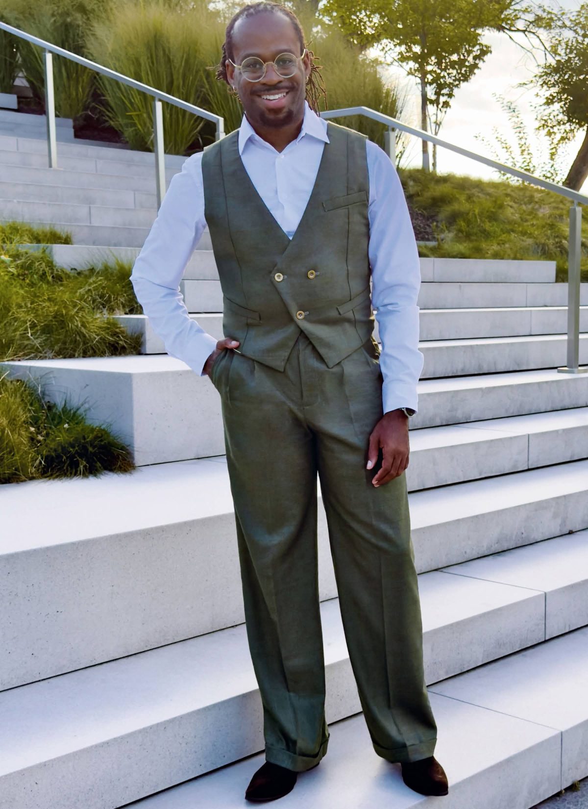 Know Me Sewing Pattern ME2153 Men's Waistcoat and Trousers by Julian Creates