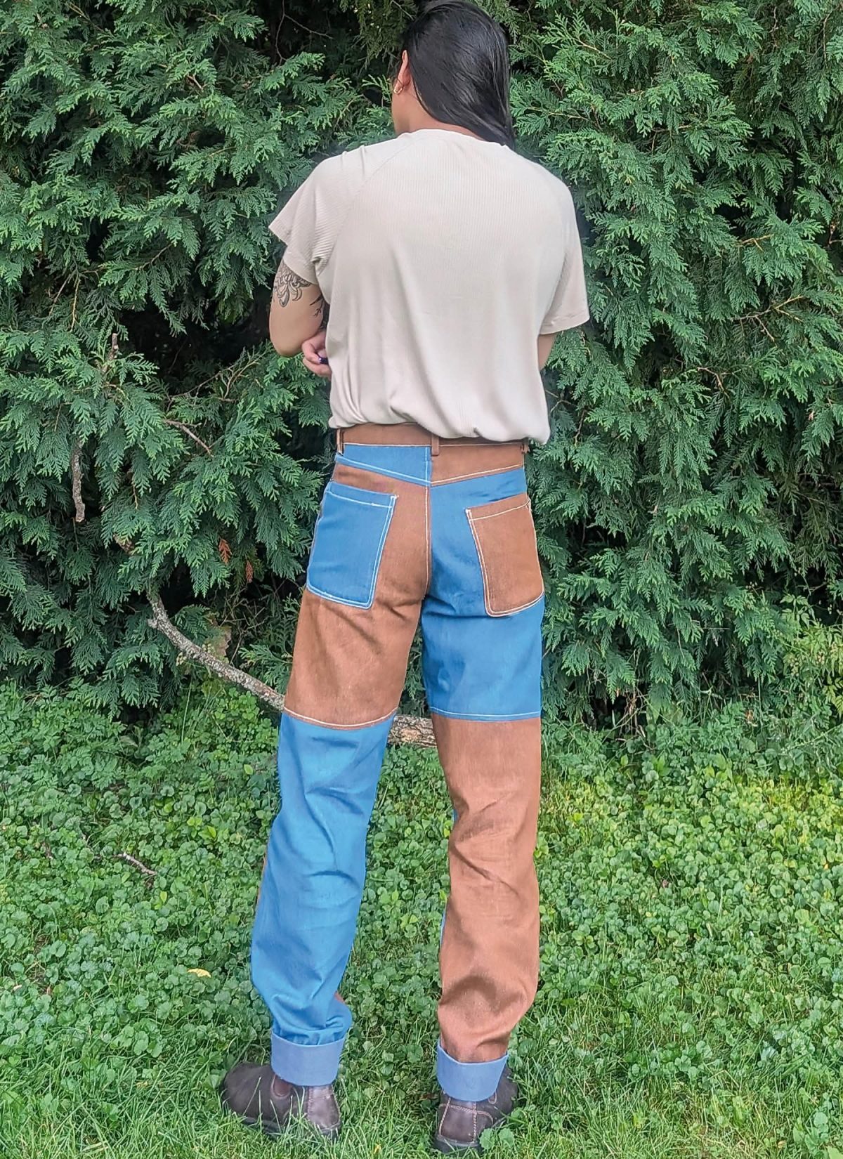 Know Me Sewing Pattern ME2154 Men's Patched Trousers by Donny Q