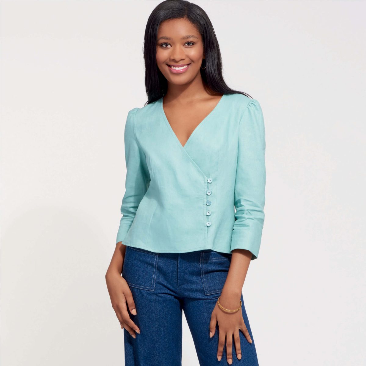 SZ Blockprints 23SS EVA TOP ブラウス ヌキテパ SZ Blockprints 23SS