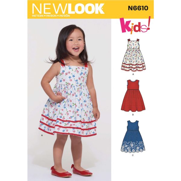 New Look Pattern N6610 Toddlers' Dress