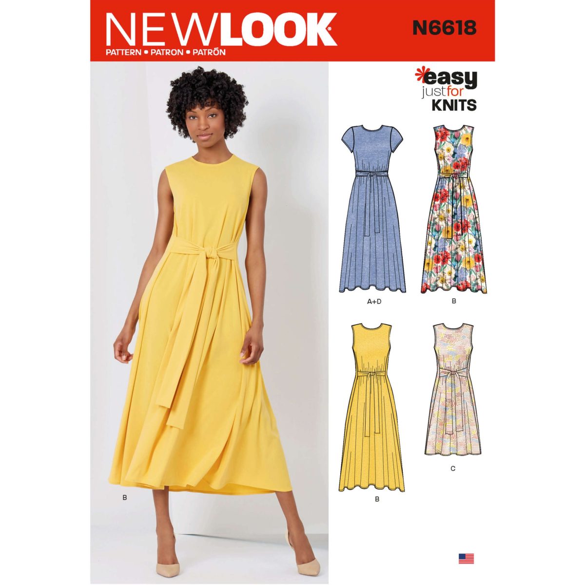 New Look Sewing Pattern N6618 Misses' Dresses In Two Lengths