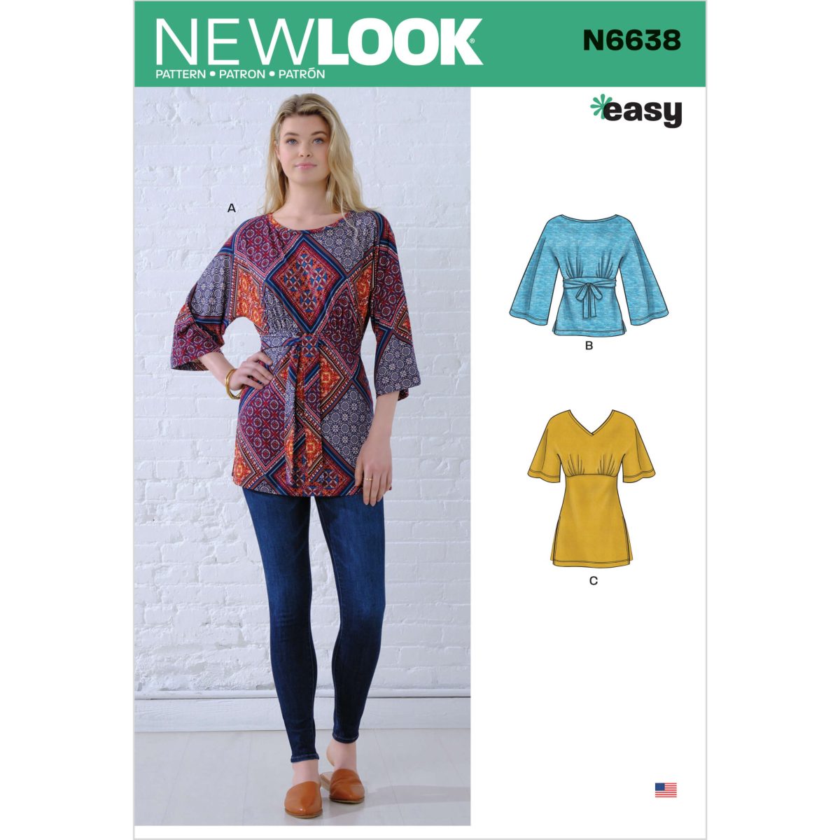 New Look Sewing Pattern N6638 Misses' Knit Tops