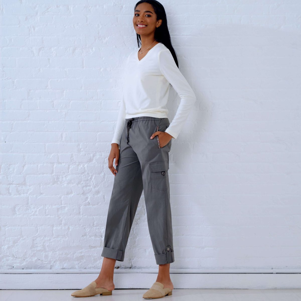 New Look Sewing Pattern N6644 Misses' Cargo Pants and Knit Top