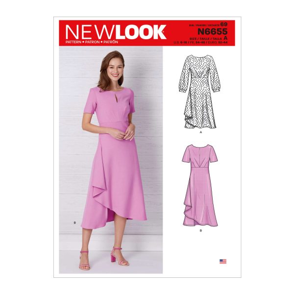 New Look Sewing Pattern N6655 Misses' Dresses