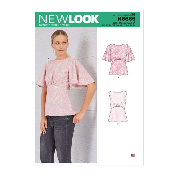 New Look Sewing Pattern N6656 Misses' Tops
