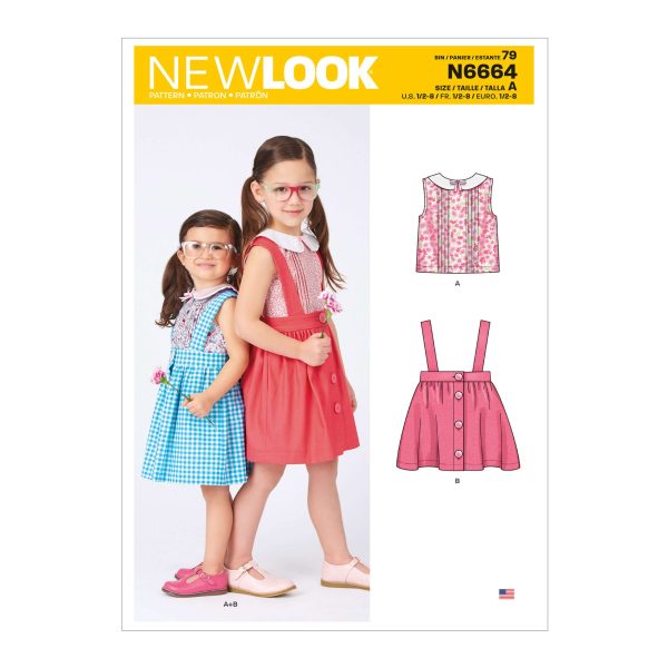 New Look Sewing Pattern N6664 Toddlers' & Children's Skirt & Top