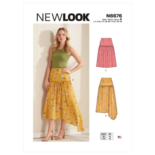 New Look Sewing Pattern N6676 Misses Skirts