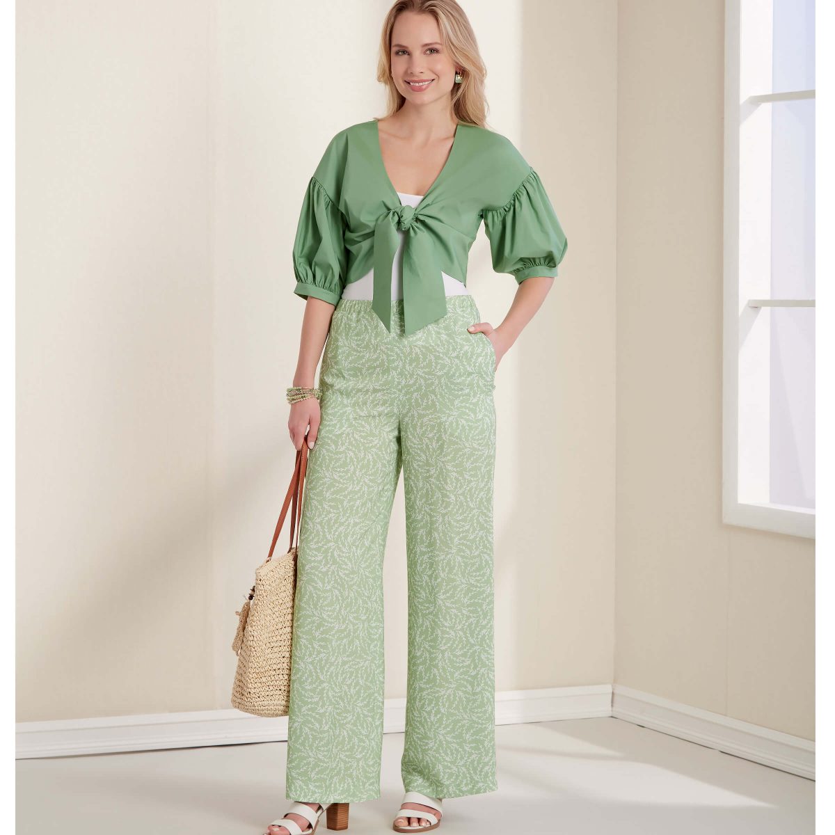 New Look Sewing Pattern N6677 Misses' Cropped Jacket & Trousers