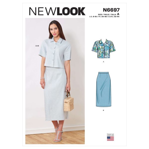 New Look Sewing Pattern N6697 Top and Skirt
