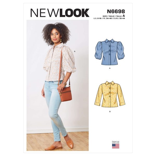 New Look Sewing Pattern N6698 Misses' Tops