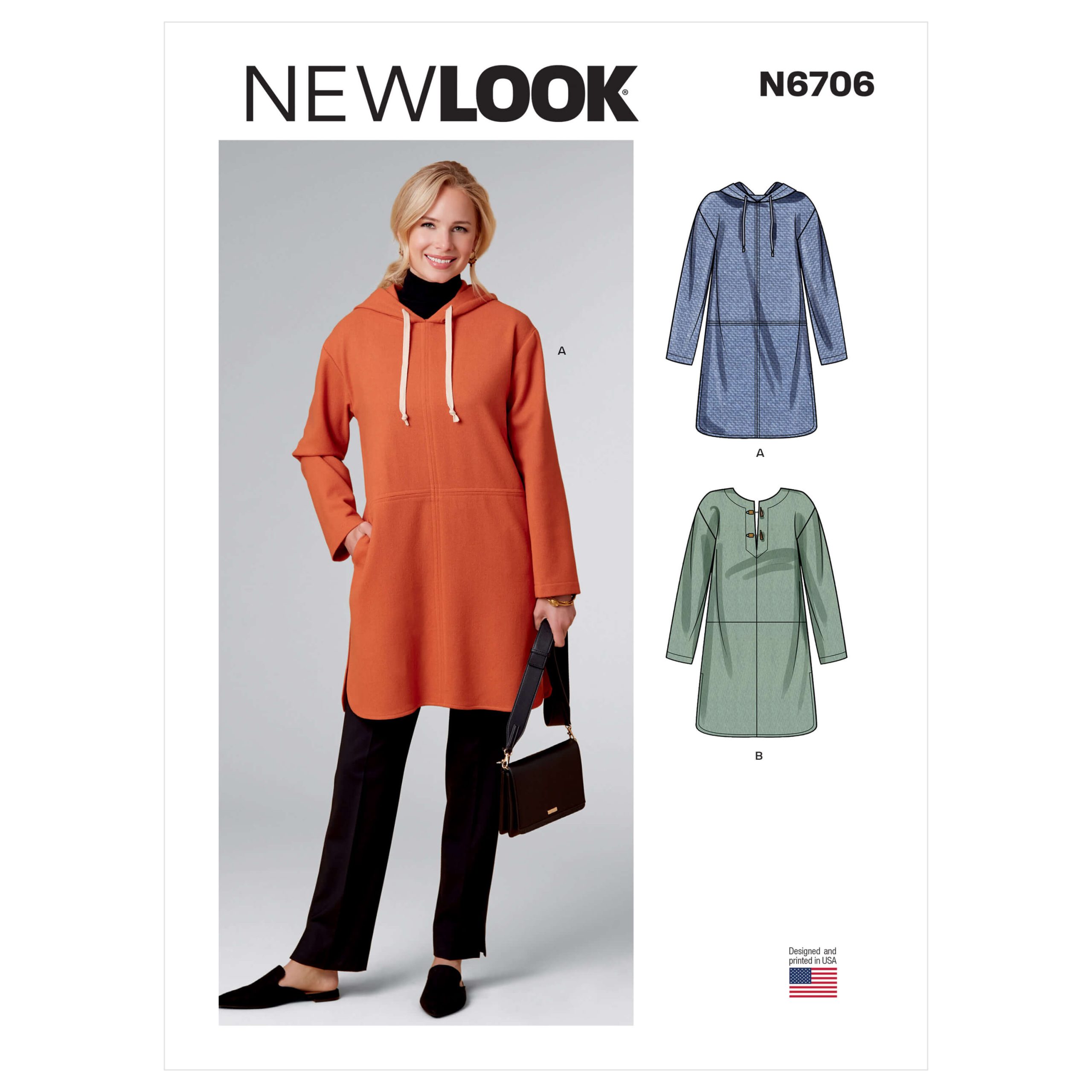 New Look Sewing Pattern N6706 Misses’ Jacket or Tunic - Sewdirect