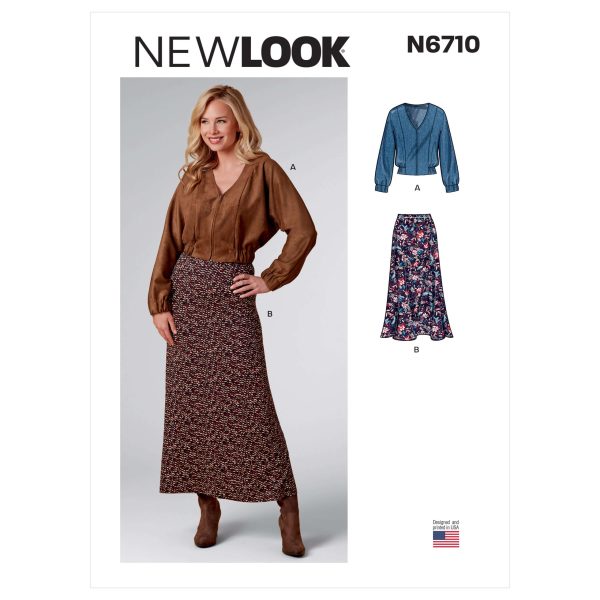 New Look Sewing Pattern N6710 Misses' Jacket and Skirt