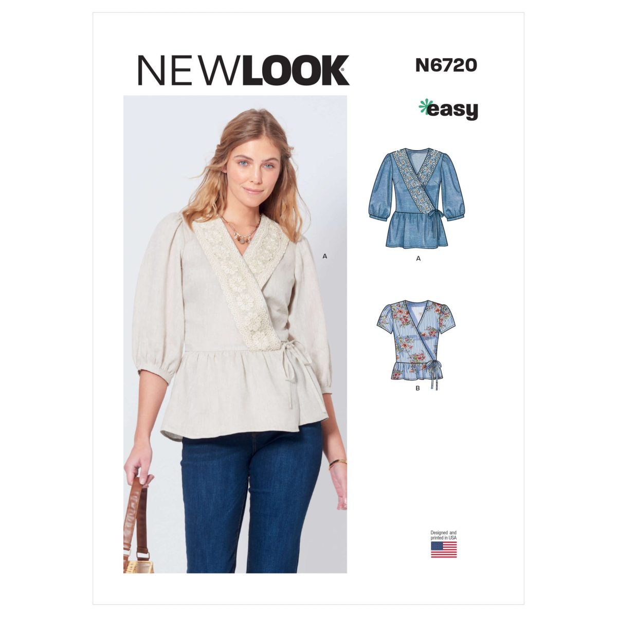 New Look Sewing Pattern N6720 Misses' Tops