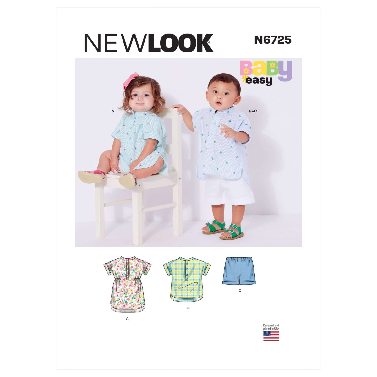 New Look Sewing Pattern N6725 Babies' Separates