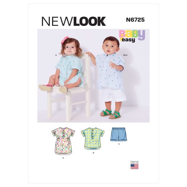 New Look Sewing Pattern N6725 Babies' Separates