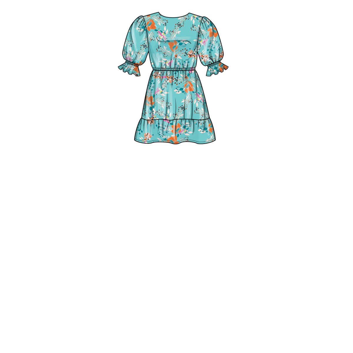 New Look Sewing Pattern N6739 Children's and Girls' Dress, Top and Trousers