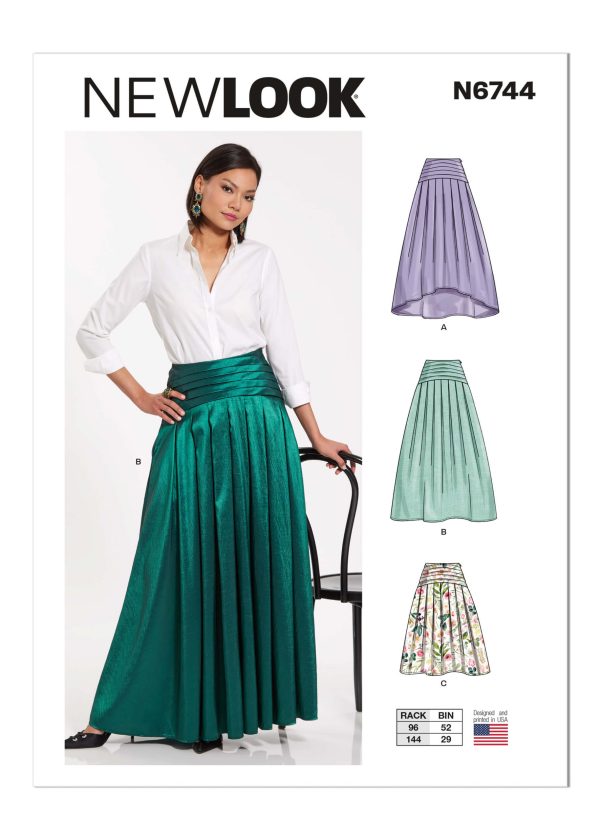 New Look Sewing Pattern N6744 Misses' Skirt