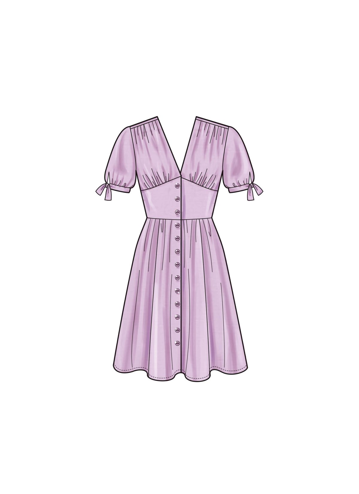 New Look Sewing Pattern Misses' Dress With Sleeve Variations