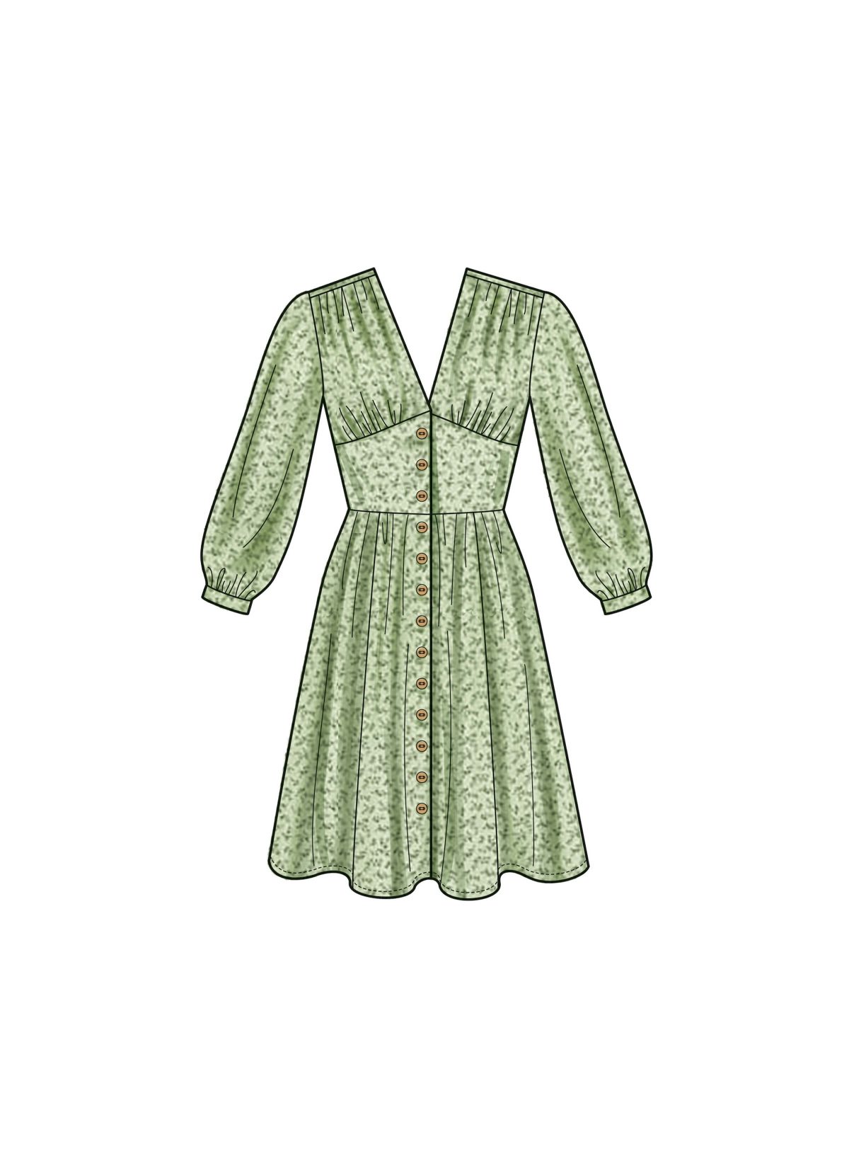 New Look Sewing Pattern Misses' Dress With Sleeve Variations