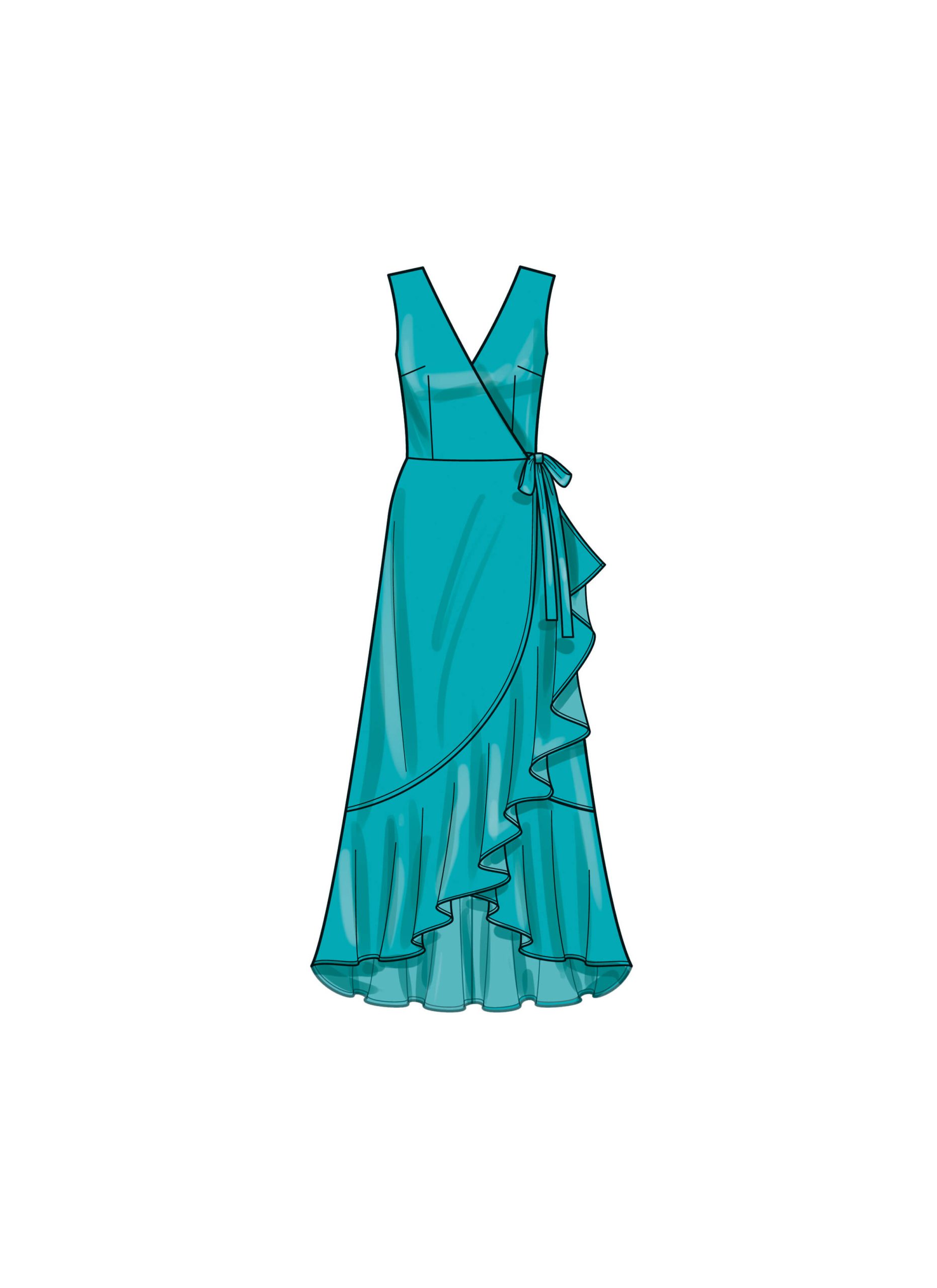 New Look Sewing Pattern N6750 Misses’ Wrap Dress With Length and Sleeve ...