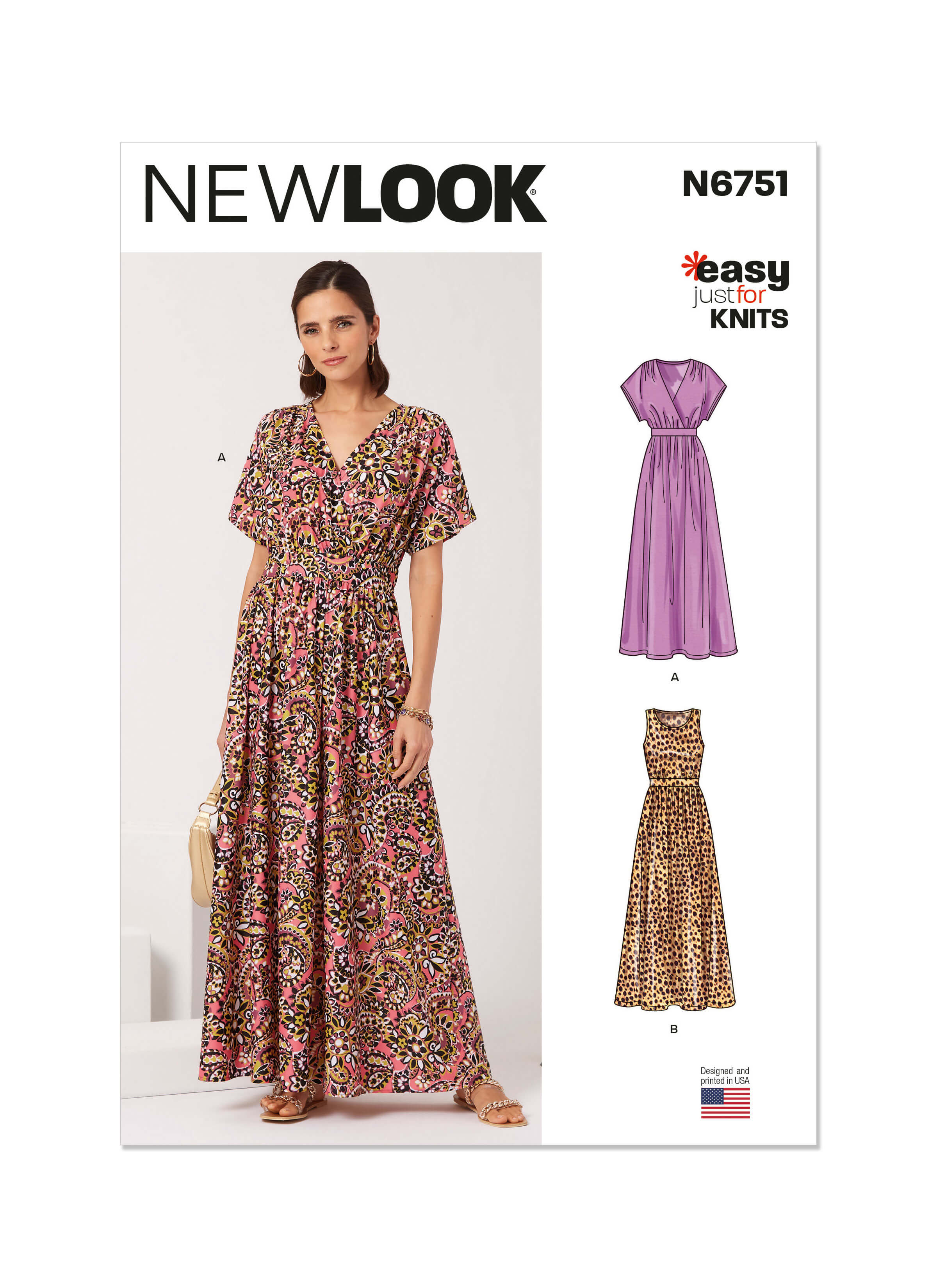New Look Sewing Pattern N6751 Misses’ Knit Dresses - Sewdirect