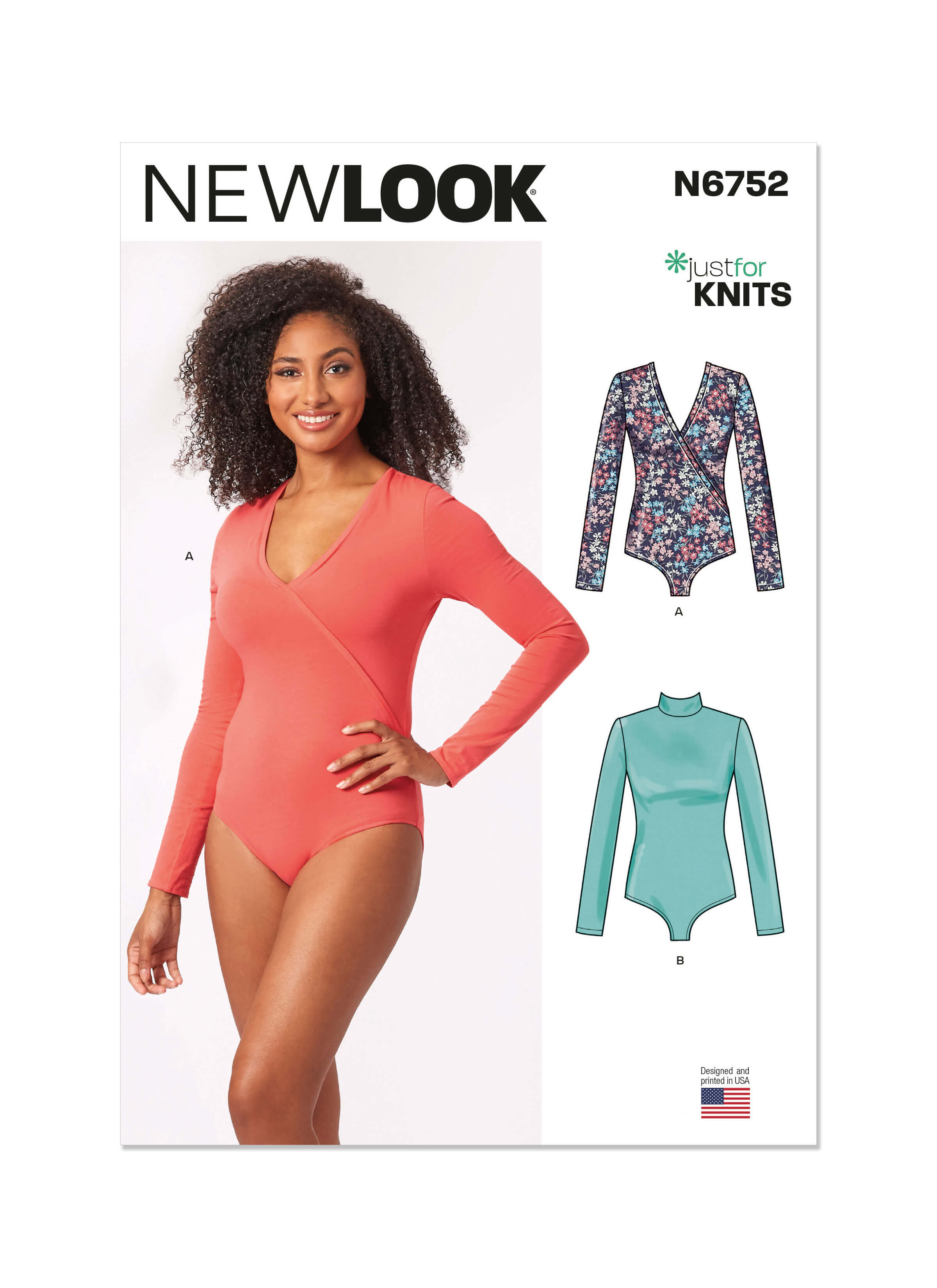 New Look Sewing Pattern N6752 Misses' Knit Bodysuits