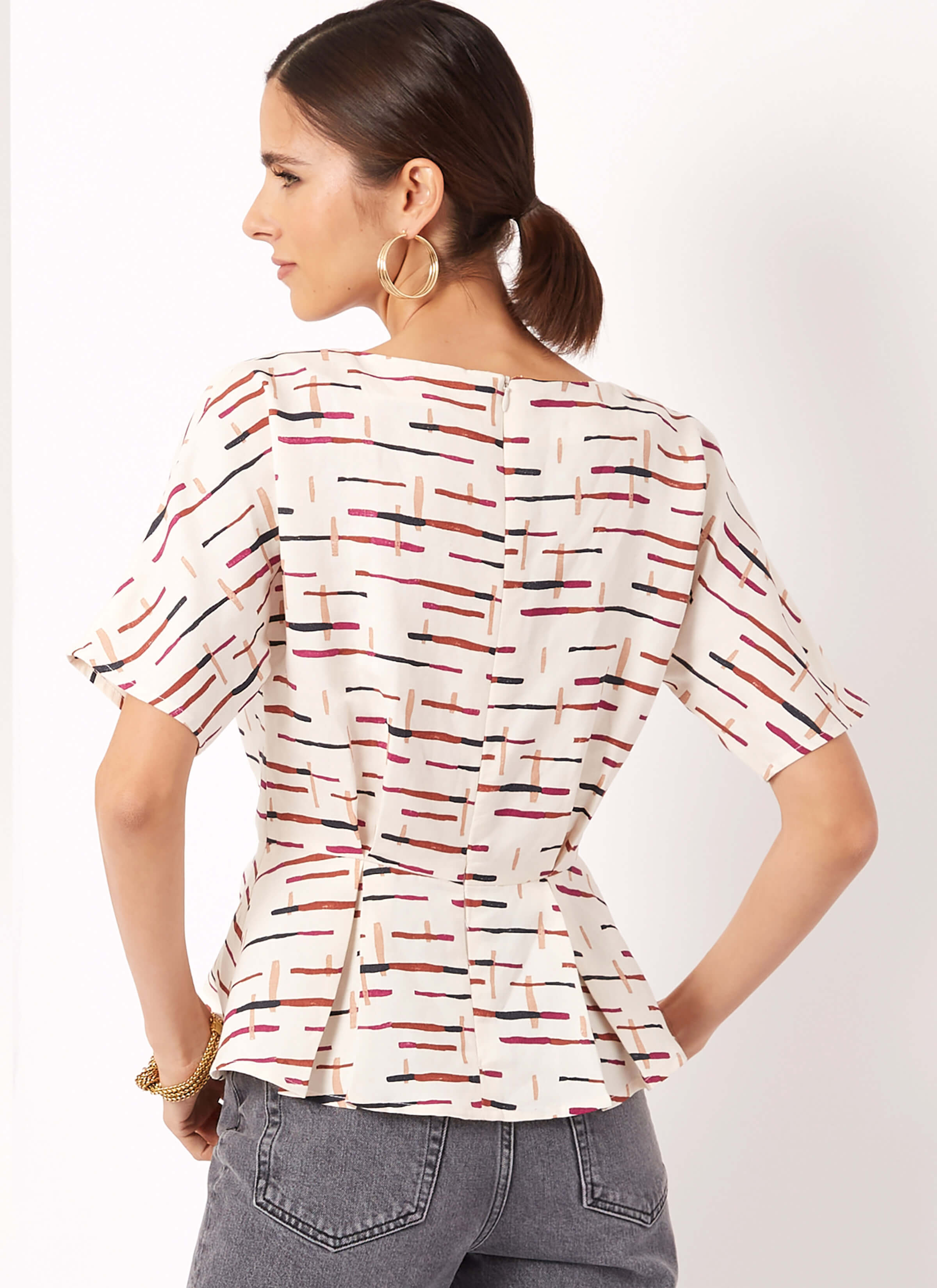 New Look Sewing Pattern N6753 Misses' Top With Sleeve Variations