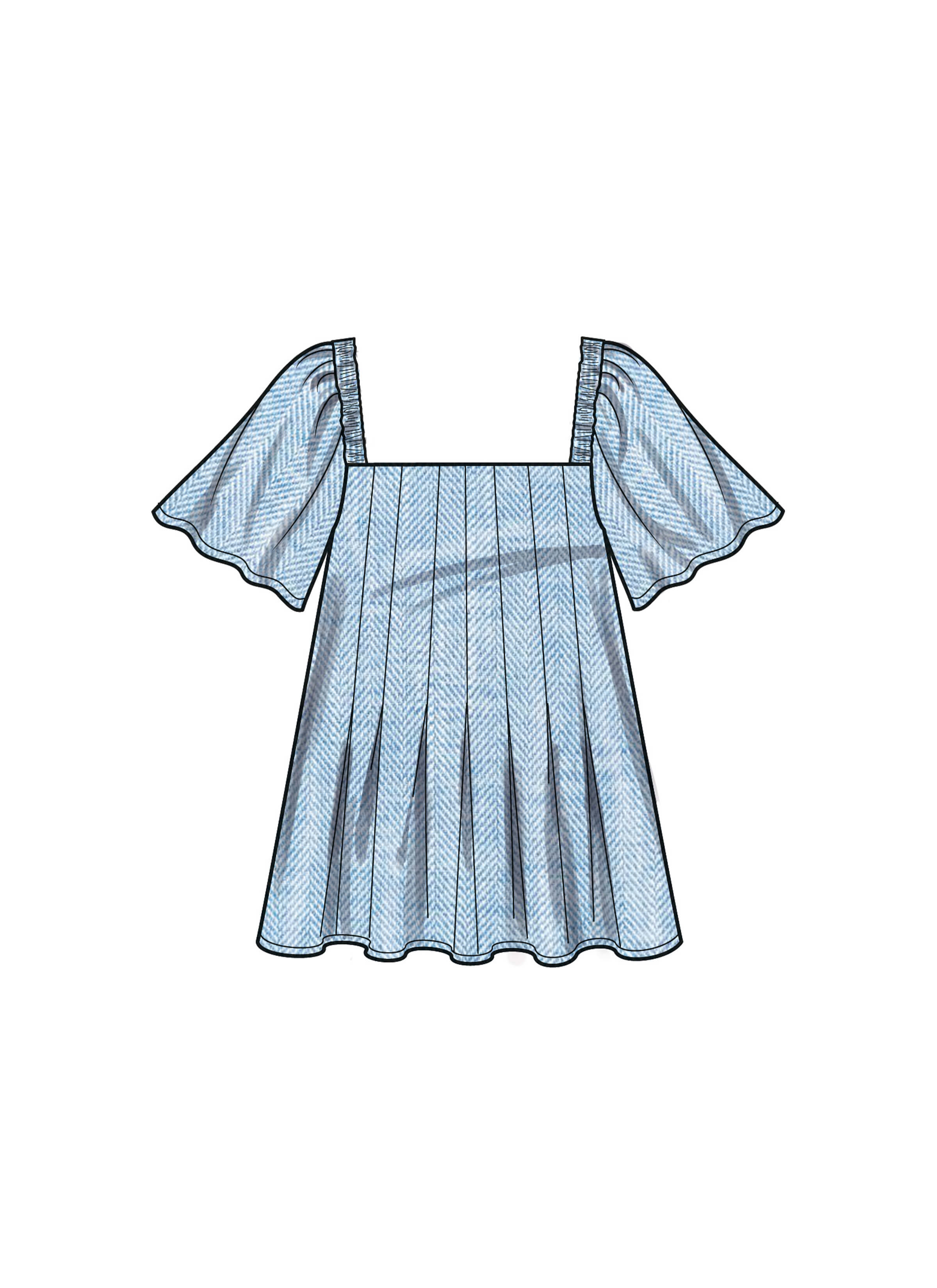 New Look Sewing Pattern N6754 Misses' Top With Sleeve Variations